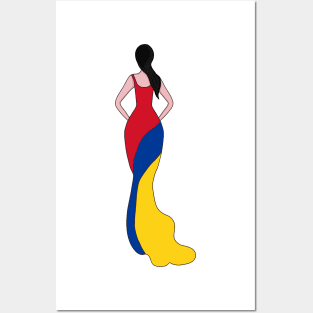 Colombia Woman Posters and Art